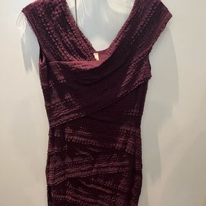 Maroon/purple‎ Lace Dress